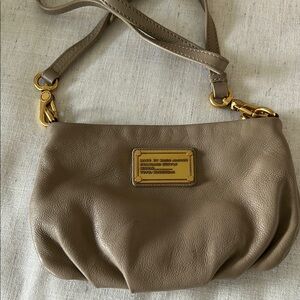 Marc By Marc Jacobs Tan Crossbody Bag with Gold Hardware